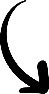 Hand drawn arrow