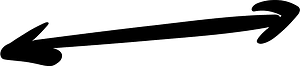 Hand drawn arrow