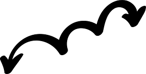 Hand drawn arrow