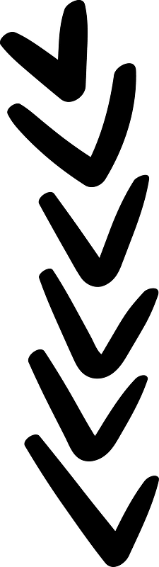 Hand drawn arrow