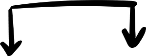 Hand drawn arrow