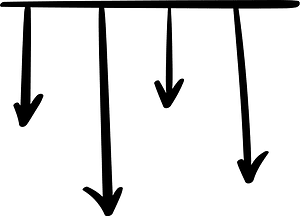 Hand drawn arrow