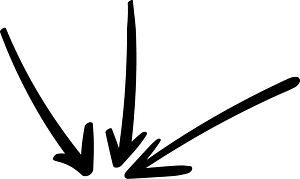 Hand drawn arrow