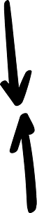 Hand drawn arrow