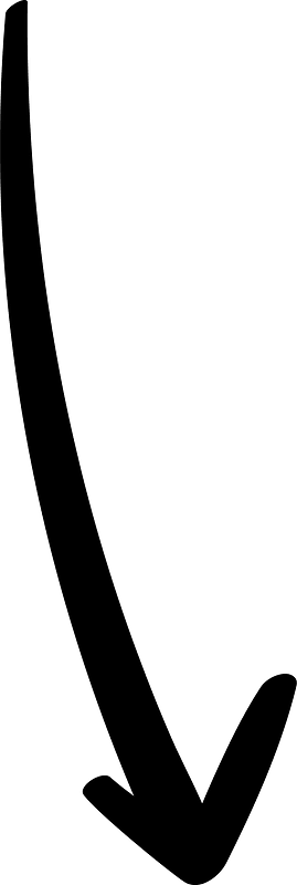 Hand drawn arrow