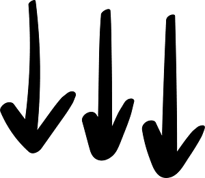 Hand drawn arrow