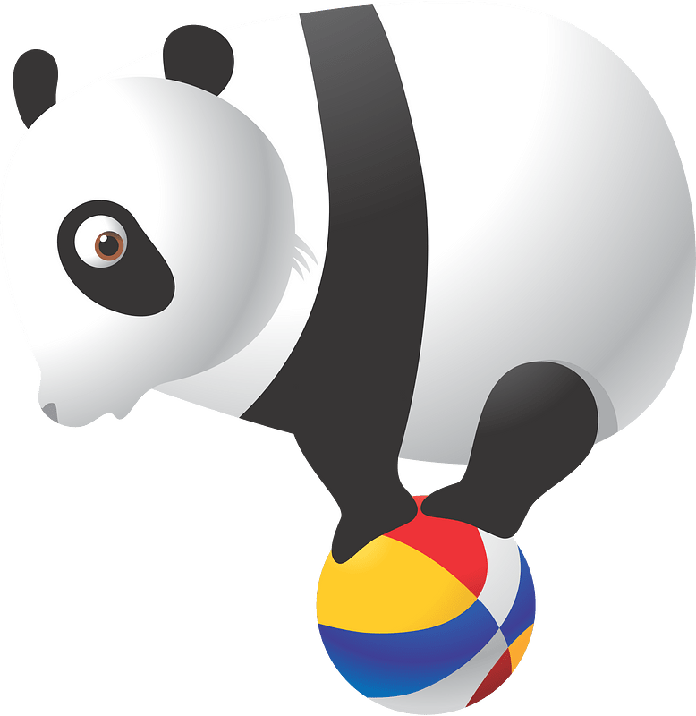 Panda sirkus kartun
