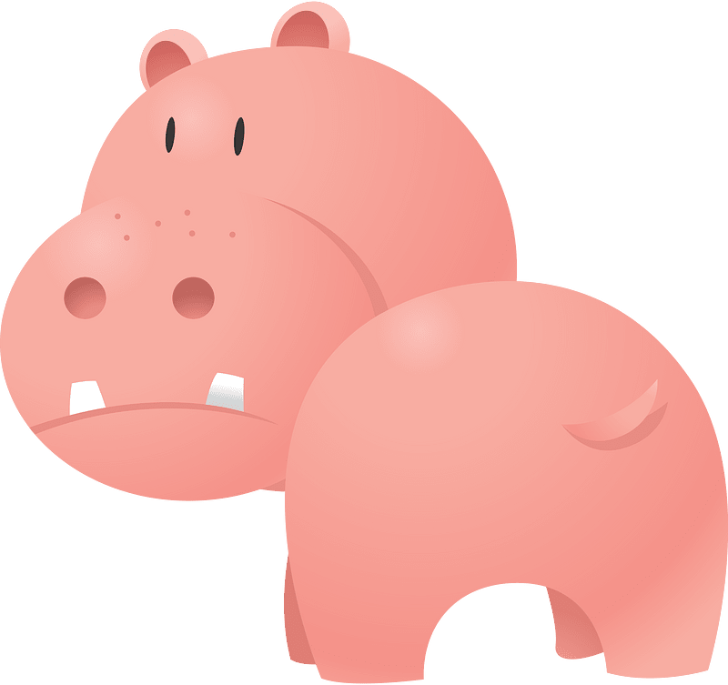 Cartoon hippo