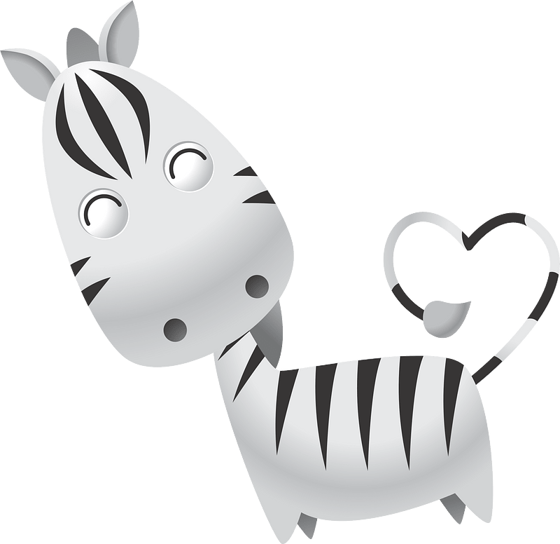 Cartoon zebra