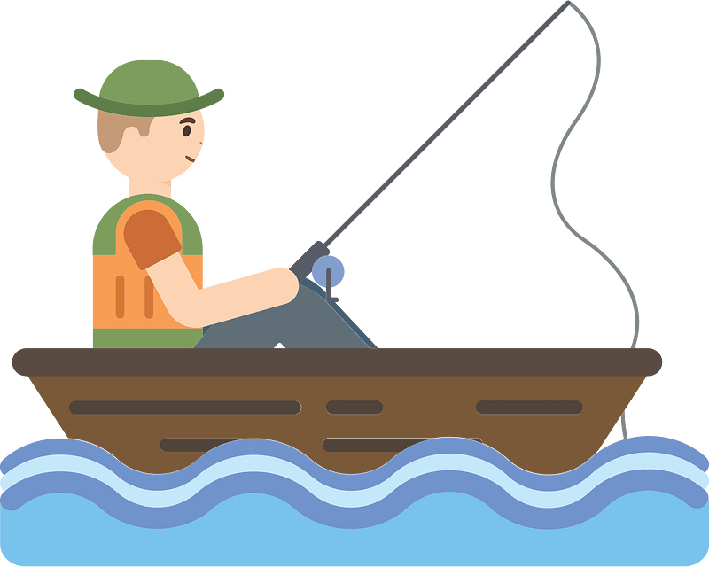 Fisherman in a boat
