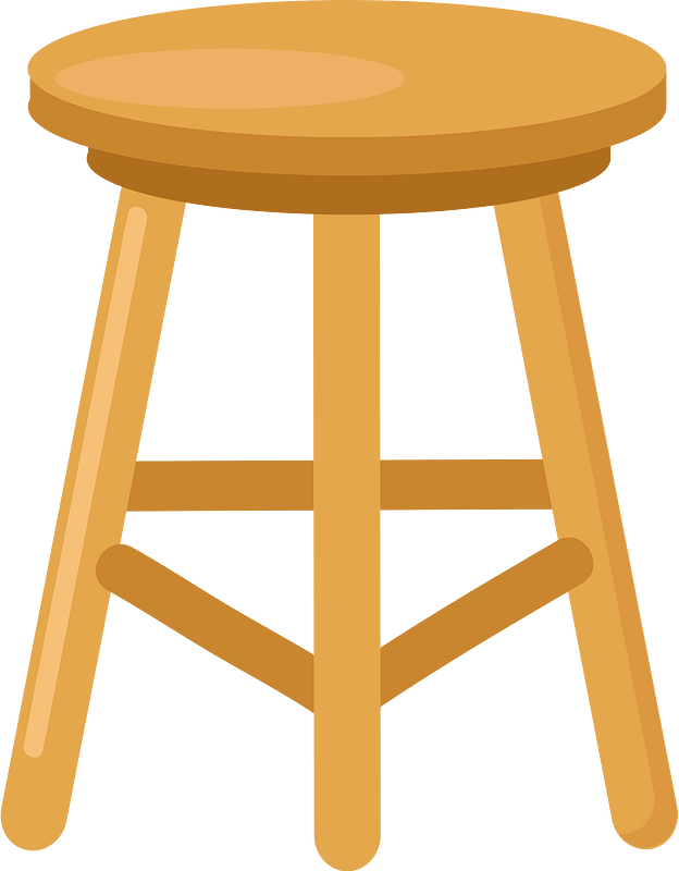 3-legged stool - Free vector clipart images on creazilla.com