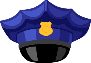 警察の帽子