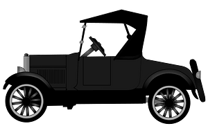 Ford Model-T profile - Free vector clipart images on creazilla.com