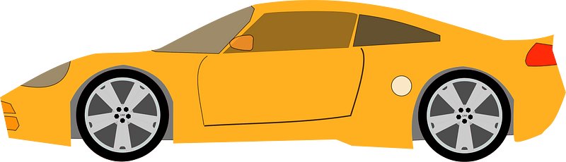 Orange sport car