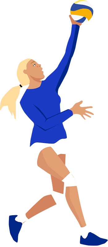 Girl volleyball player
