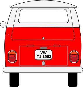 VW T1 1963 Rear view