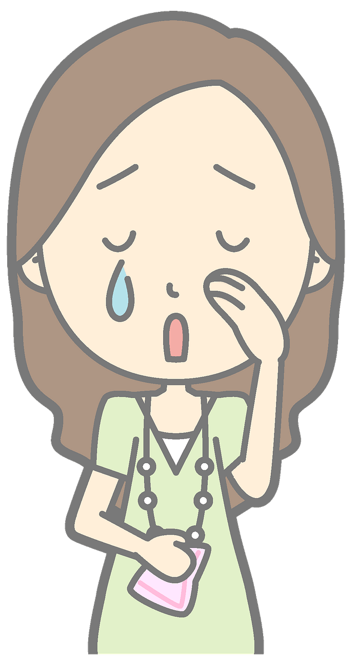 Lady crying