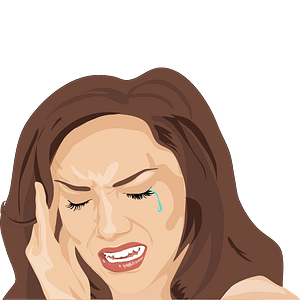 Woman with a headache