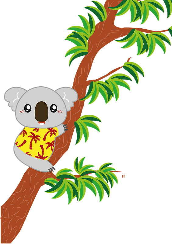 Koala Hugging Tree