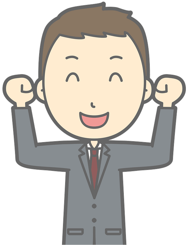 Happy business man
