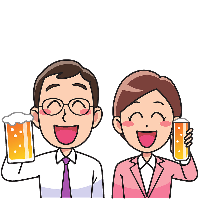 Business drinking party