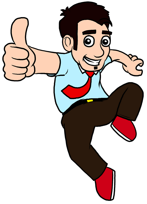 Thumbs up business man