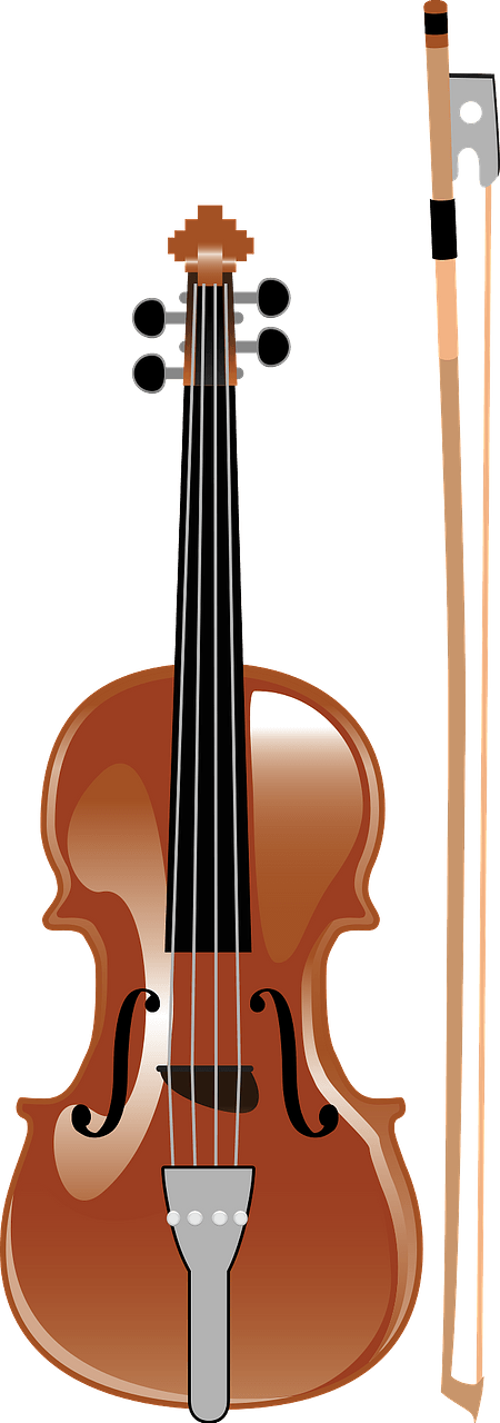 Violin with bow