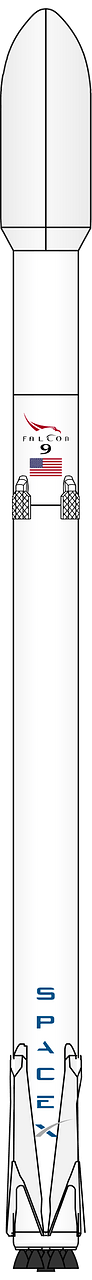 SpaceX-Falcon 9 v1.1 R with fairing