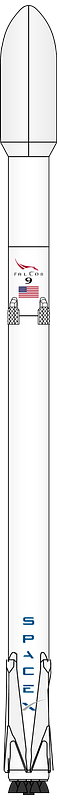 SpaceX-Falcon 9 v1.1 R with fairing