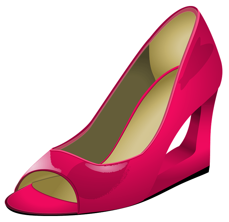 Pink high heel - Free vector clipart images on creazilla.com