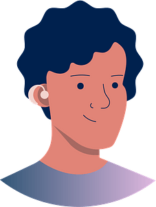 Man with hearing aid