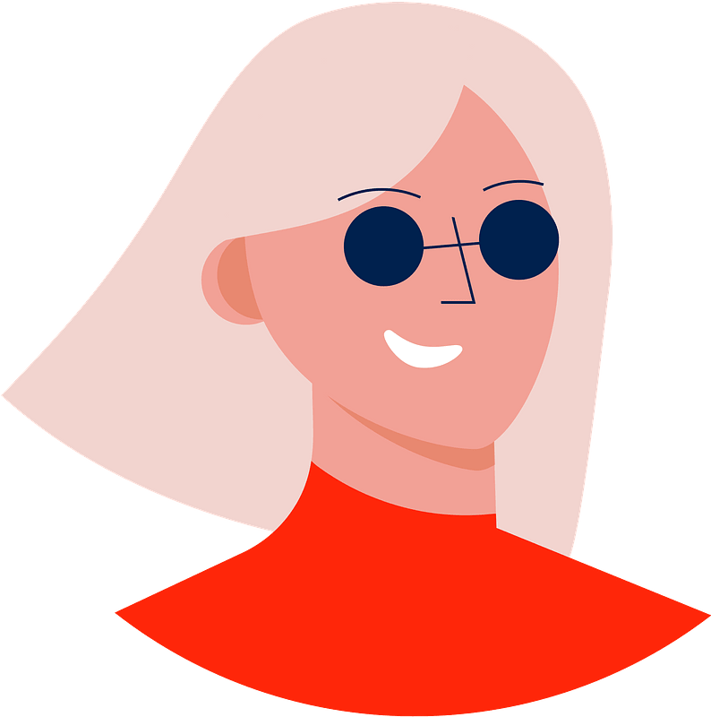 Woman with sunglasses