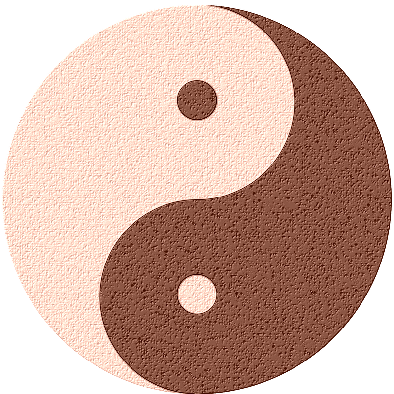 Yin-Yang leather