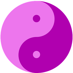 Yin-Yang magenta