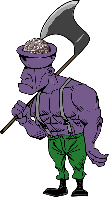 Exposed brain zombie