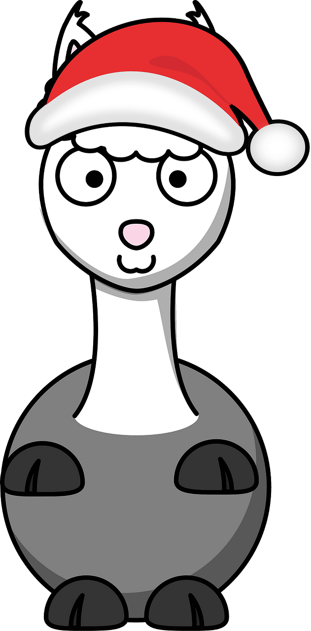 Llama Santa