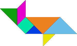 Tangram whale