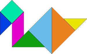 Tangram swan