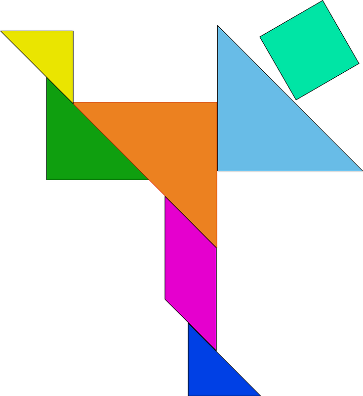 Tangram person