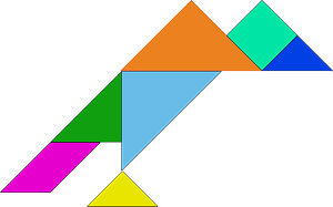 Tangram crow