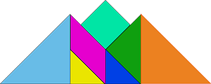 Tangram pyramids