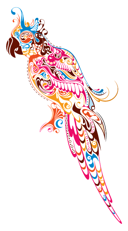 Abstract parrot