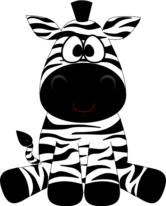 Cartoon zebra