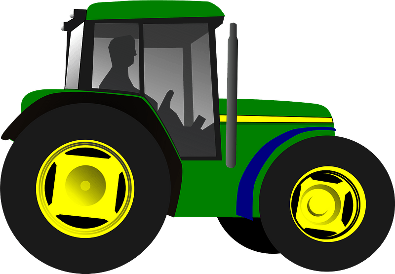 Green tractor - Free vector clipart images on creazilla.com