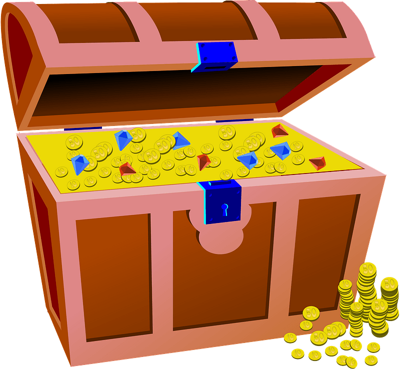 Full treasure chest