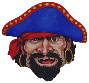 Realistic pirate face