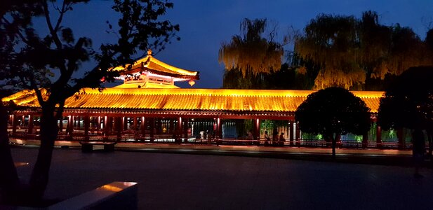 Tang Paradise Park in the city of Xian China photo