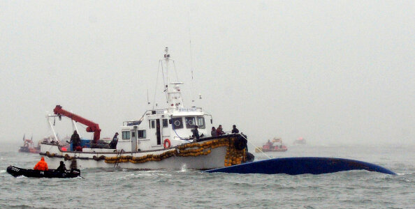 South Korean shipwreck photo