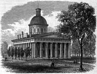 The Third Indiana Statehouse in Indiana from 1835 to 1877 photo