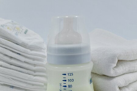 Baby cotton diaper photo